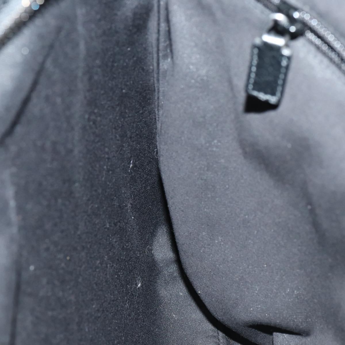 GUCCI GG Canvas Shoulder Bag Black Silver 122791 Auth 135007