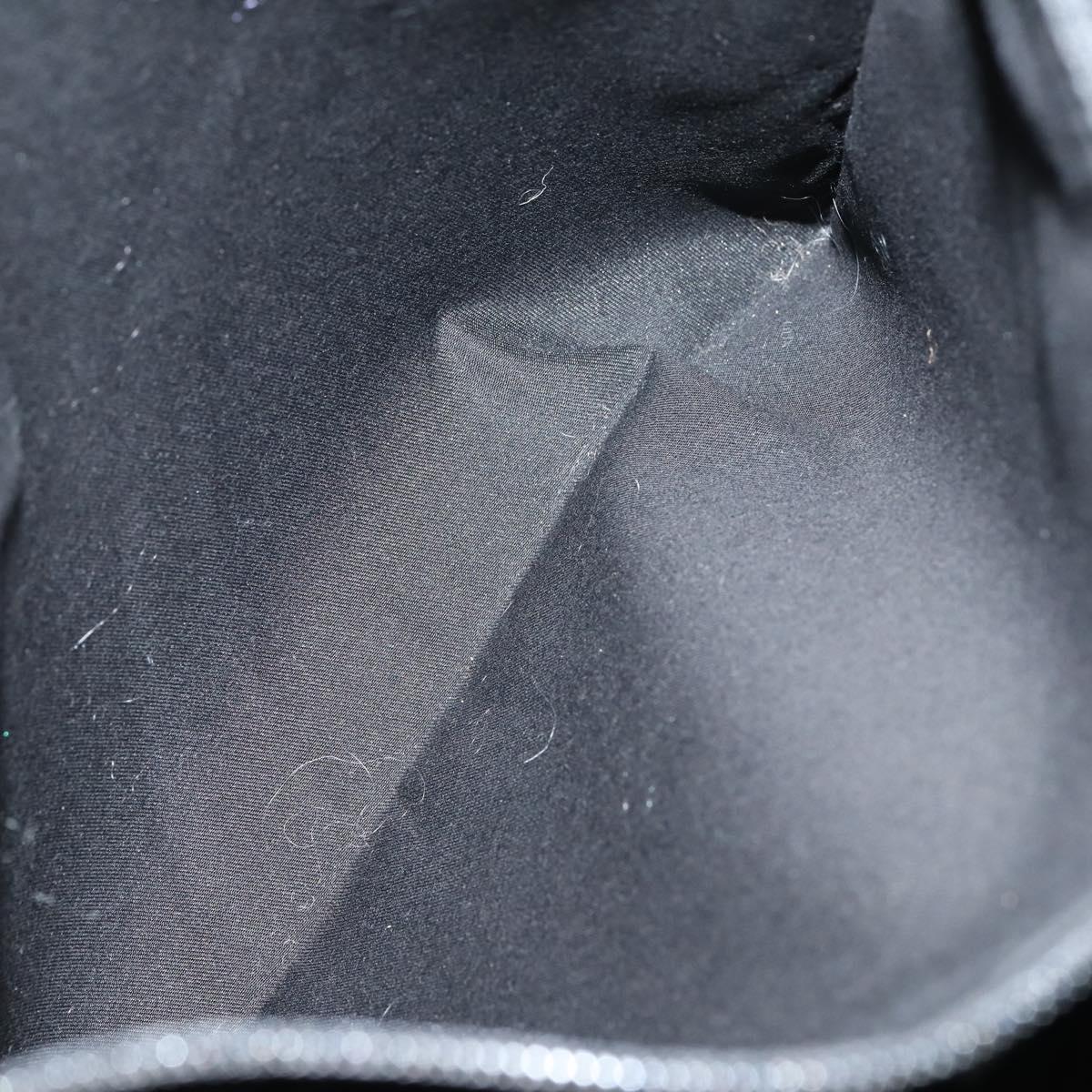 GUCCI GG Canvas Shoulder Bag Black Silver 122791 Auth 135007