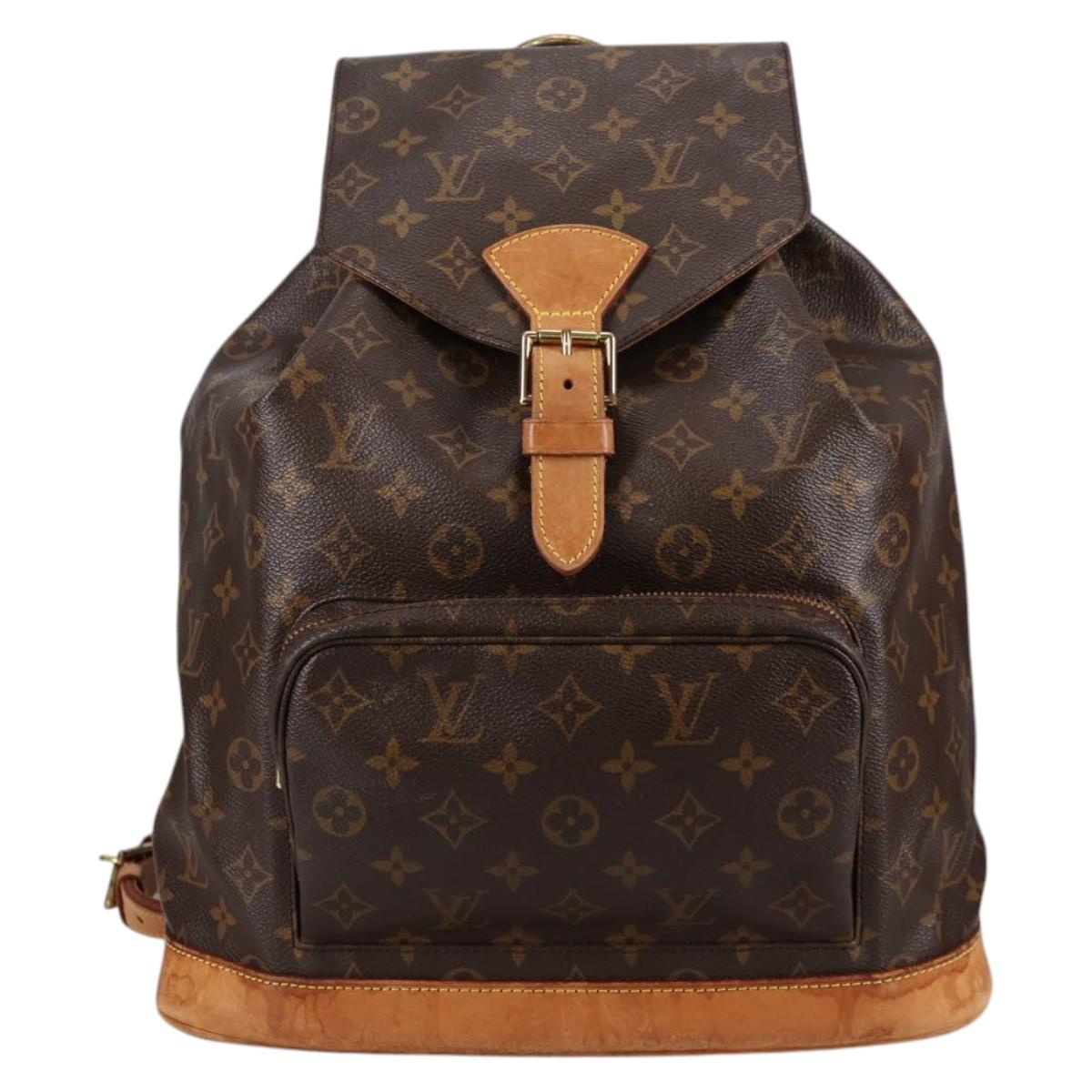LOUIS VUITTON Monogram Montsouris GM Backpack M51135 LV Auth 135009