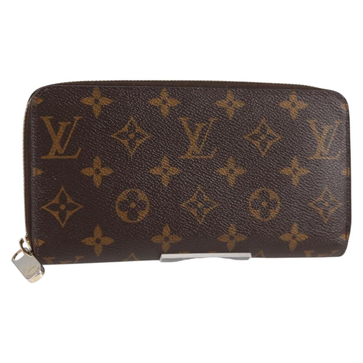 LOUIS VUITTON Monogram Zippy Wallet Long Wallet M42616 LV Auth 135010A