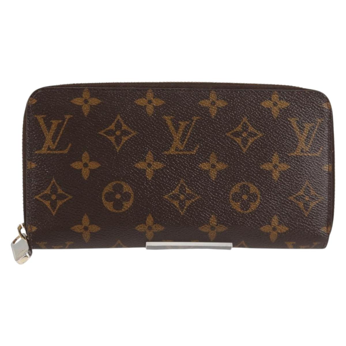 LOUIS VUITTON Monogram Zippy Wallet Long Wallet M42616 LV Auth 135010A