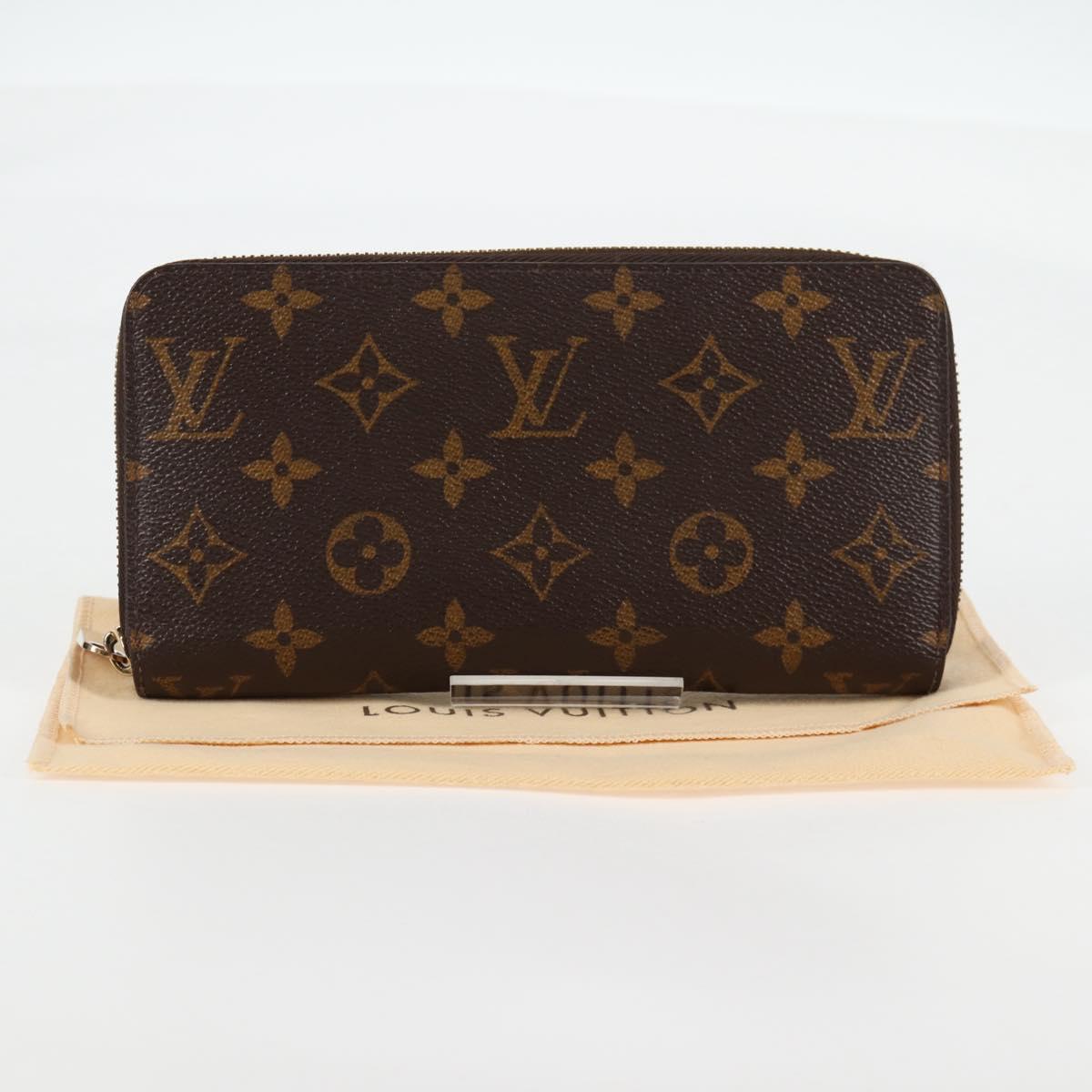 LOUIS VUITTON Monogram Zippy Wallet Long Wallet M42616 LV Auth 135010A