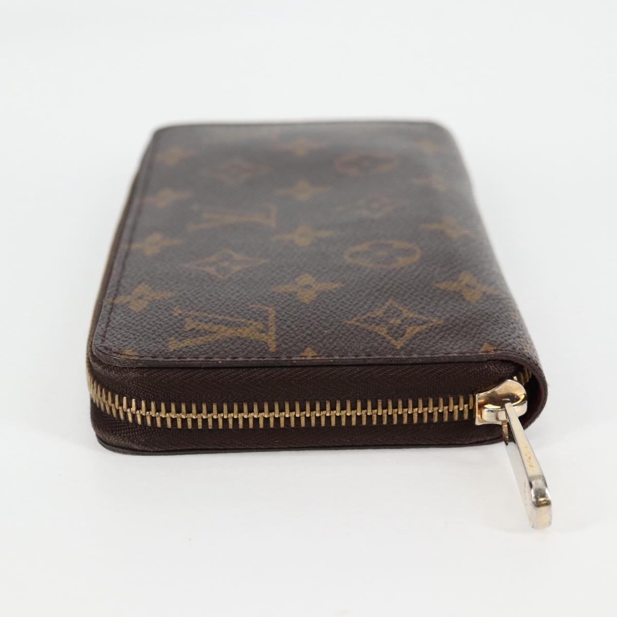 LOUIS VUITTON Monogram Zippy Wallet Long Wallet M42616 LV Auth 135010A