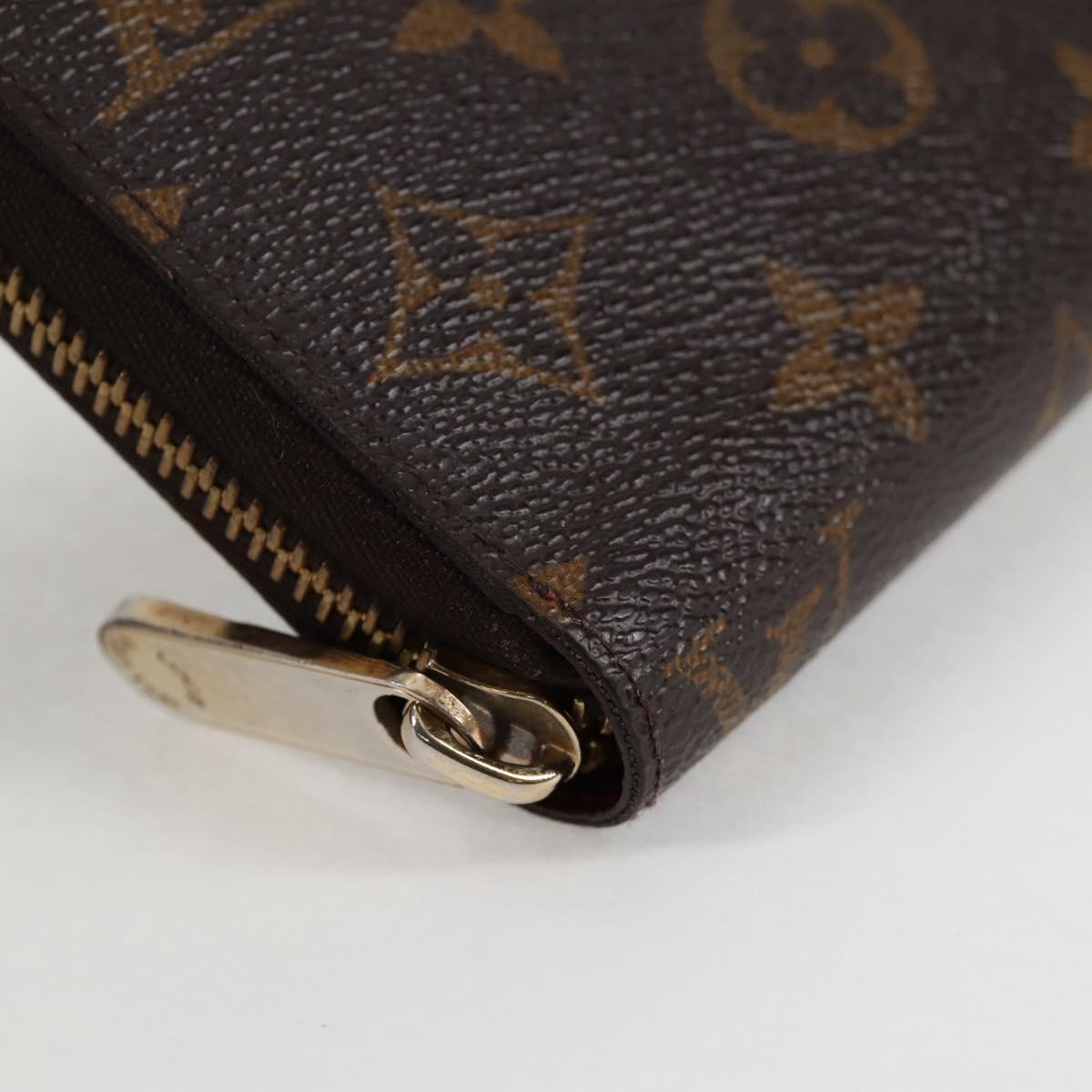 LOUIS VUITTON Monogram Zippy Wallet Long Wallet M42616 LV Auth 135010A