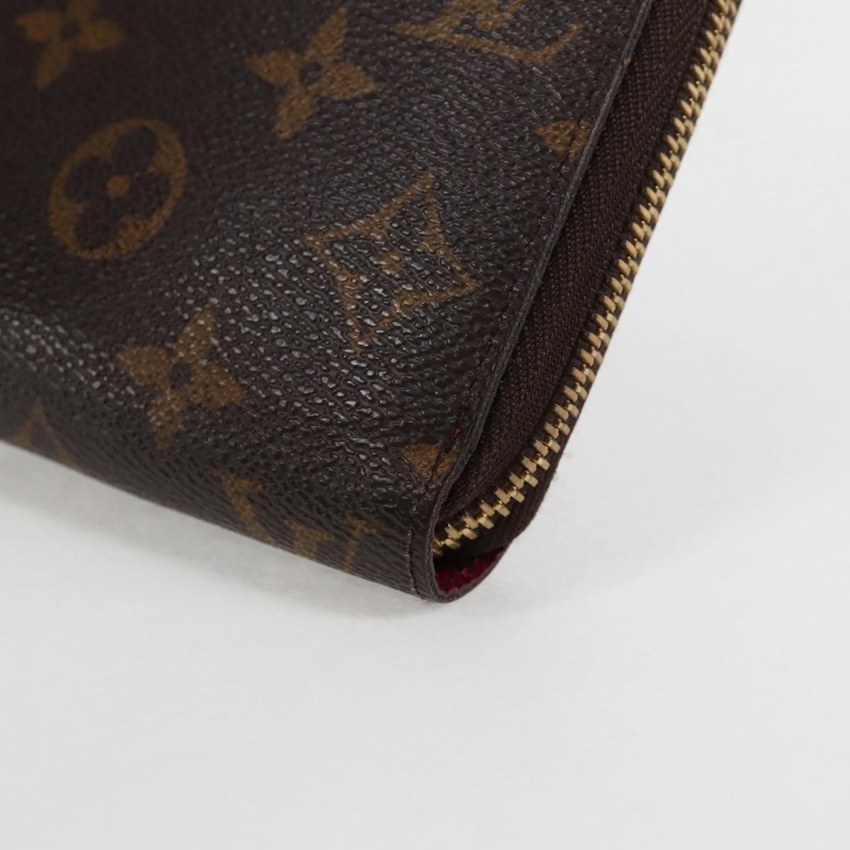 LOUIS VUITTON Monogram Zippy Wallet Long Wallet M42616 LV Auth 135010A
