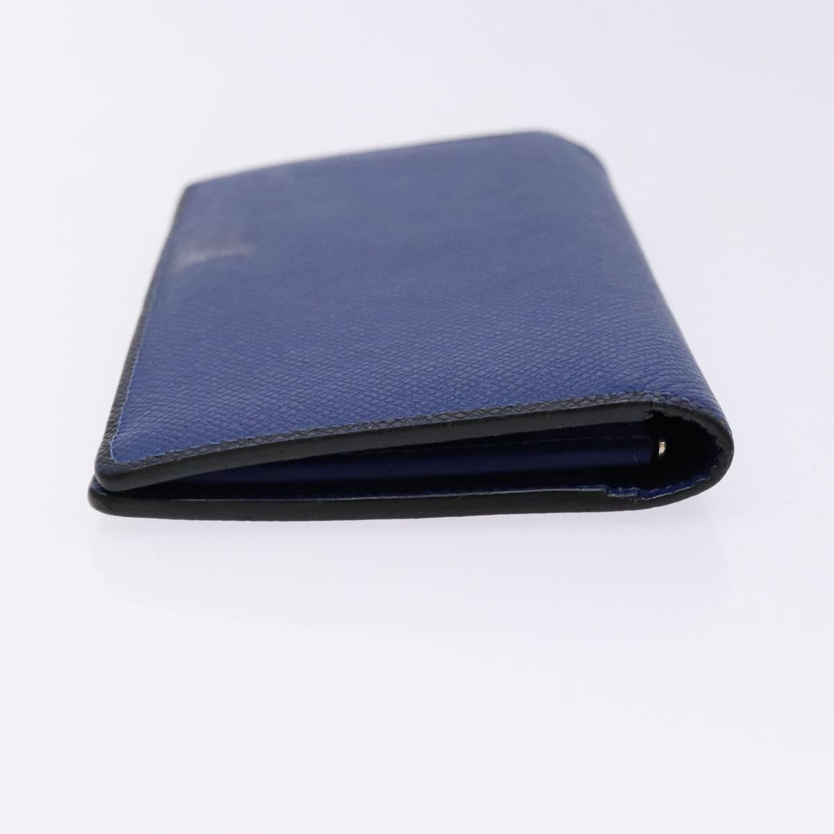 LOUIS VUITTON Taiga Portefeuille Braza Long Wallet Blue M30559 LV Auth 135023