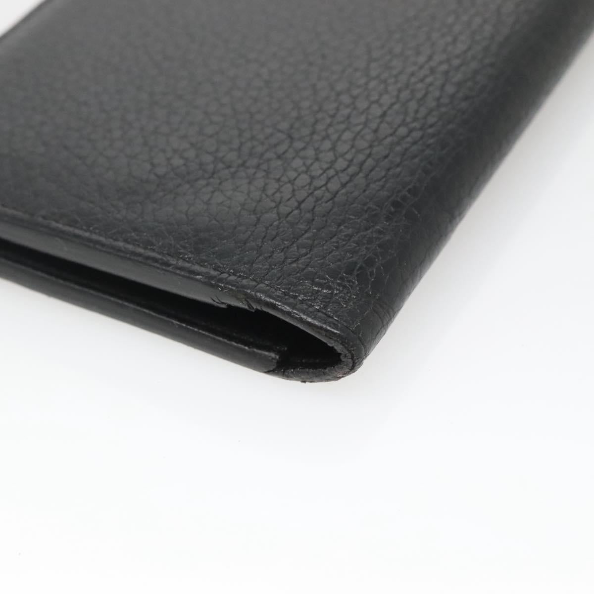 LOUIS VUITTON Portefeuille Brazza Wallet Taurillon Leather M58192 LV Auth 135024