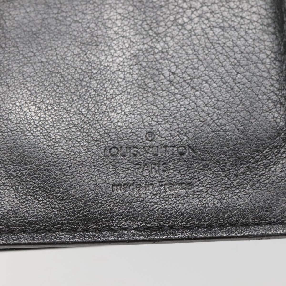 LOUIS VUITTON Portefeuille Brazza Wallet Taurillon Leather M58192 LV Auth 135024