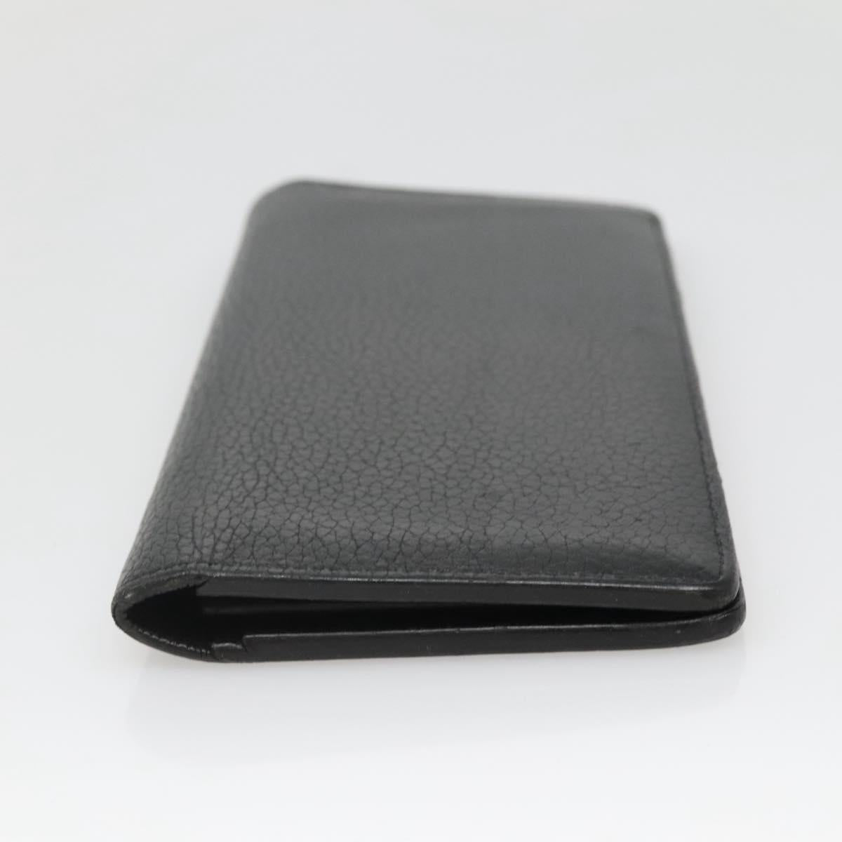 LOUIS VUITTON Portefeuille Brazza Wallet Taurillon Leather M58192 LV Auth 135024