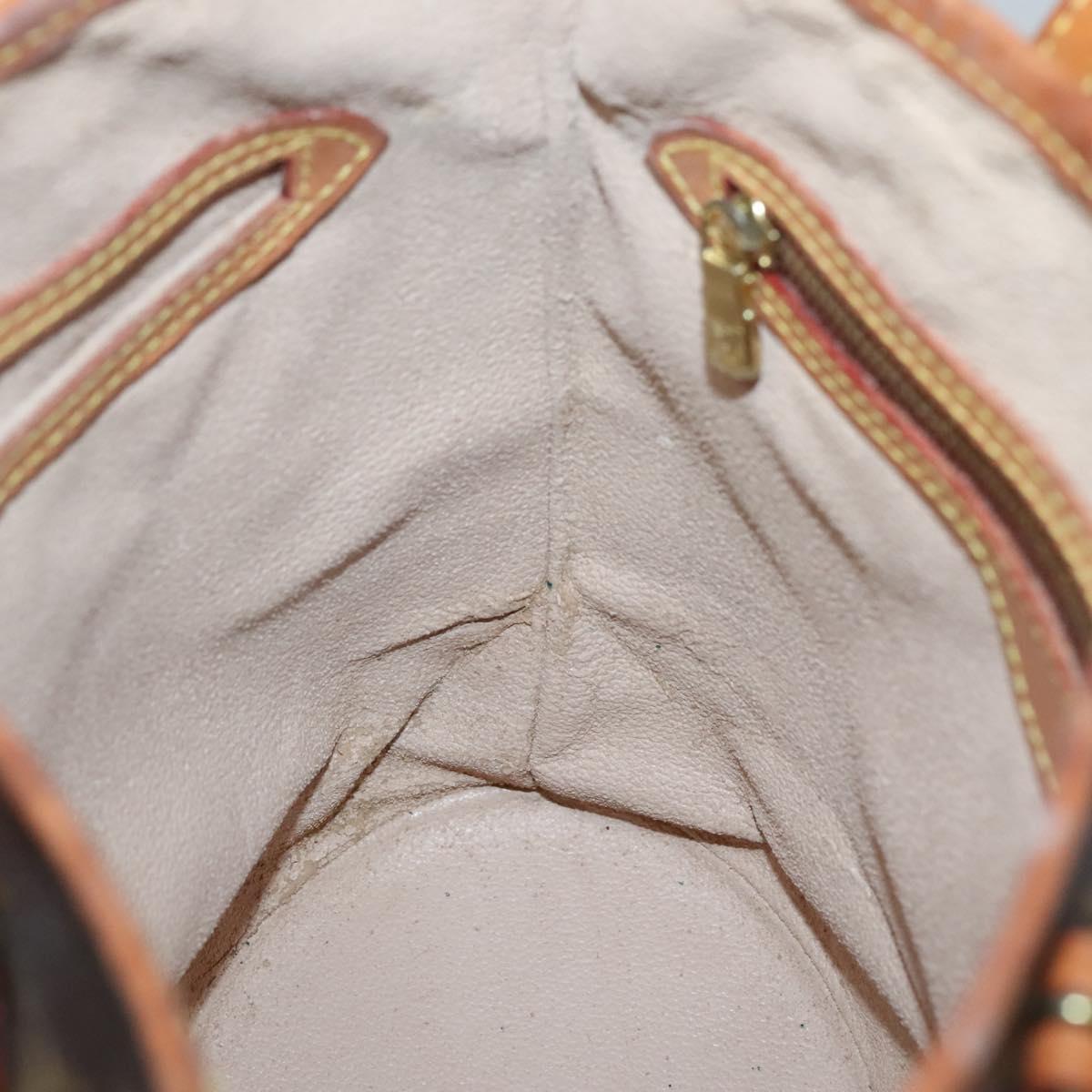 LOUIS VUITTON Monogram Bucket PM Shoulder Bag M42238 LV Auth 135033