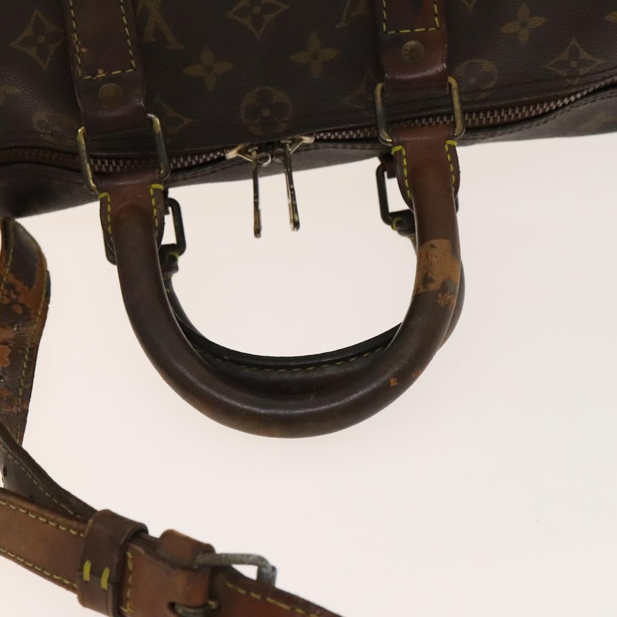 LOUIS VUITTON Monogram Keepall Bandouliere 45 Boston Bag M41418 LV Auth 135040