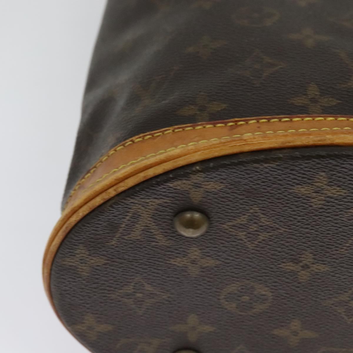 LOUIS VUITTON Monogram Bucket PM Shoulder Bag M42238 LV Auth 135054