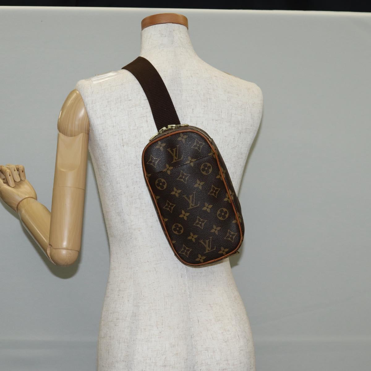 LOUIS VUITTON Monogram Pochette Gange Shoulder Bag M51870 LV Auth 135100A