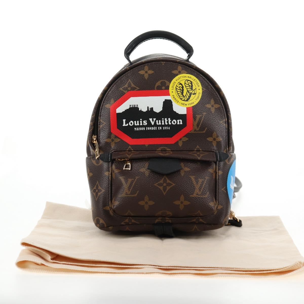 LOUIS VUITTON Monogram World Tour Palm Springs Shoulder Bag M42971 Auth 135119SAM
