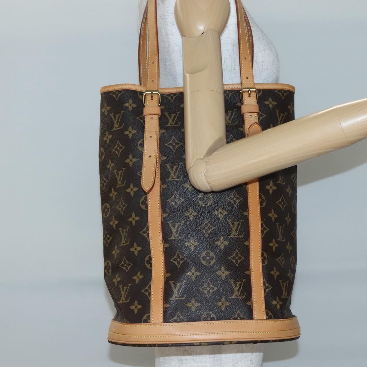 LOUIS VUITTON Monogram Bucket GM Shoulder Bag M42236 LV Auth 135127