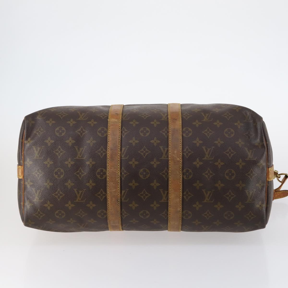 LOUIS VUITTON Monogram Keepall Bandouliere 45 Boston Bag M41418 LV Auth 135131
