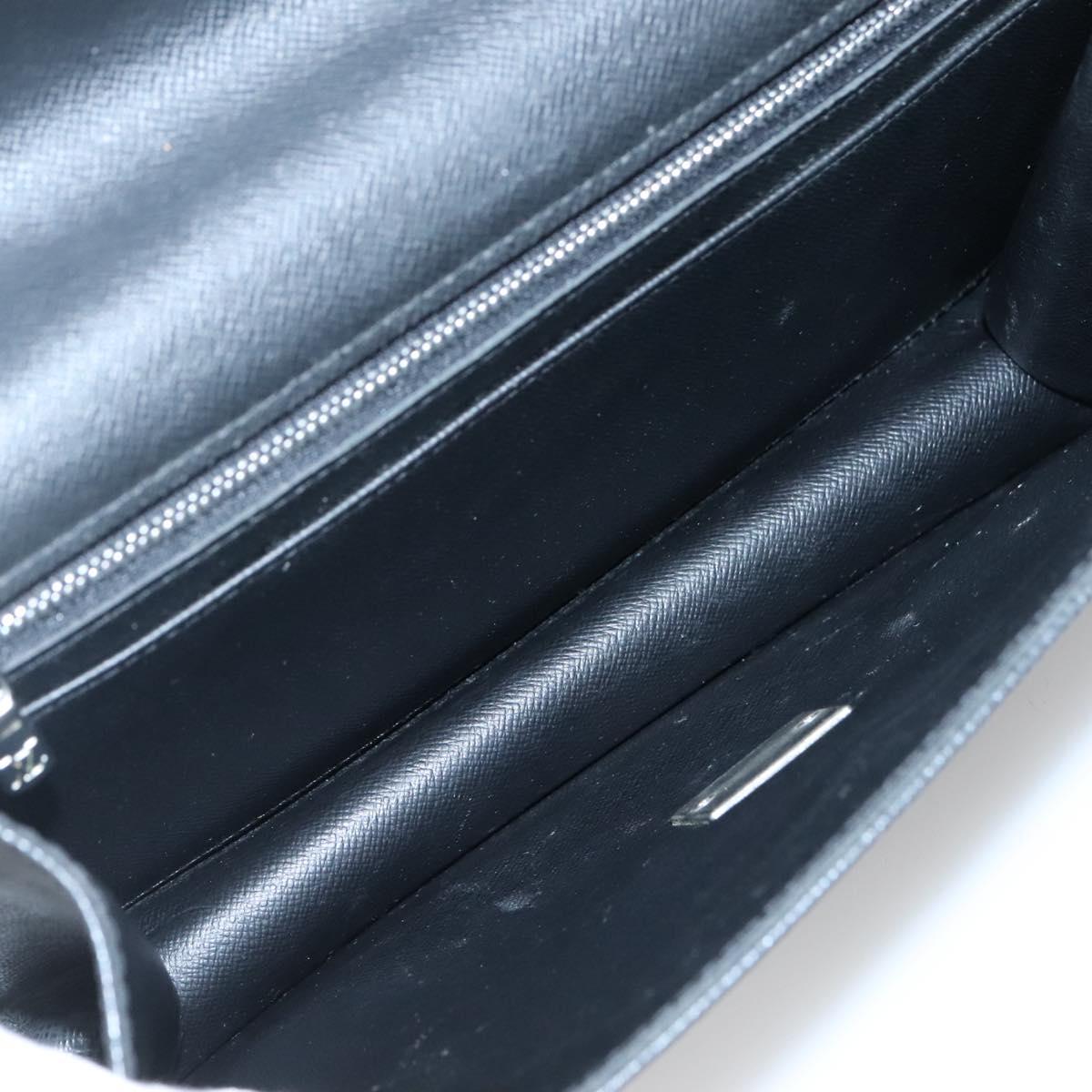 LOUIS VUITTON Taiga Selenga Clutch Bag Ardoise M30782 LV Auth 135141