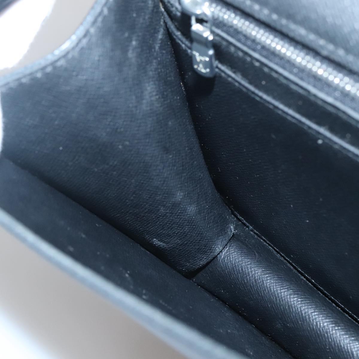LOUIS VUITTON Taiga Selenga Clutch Bag Ardoise M30782 LV Auth 135141