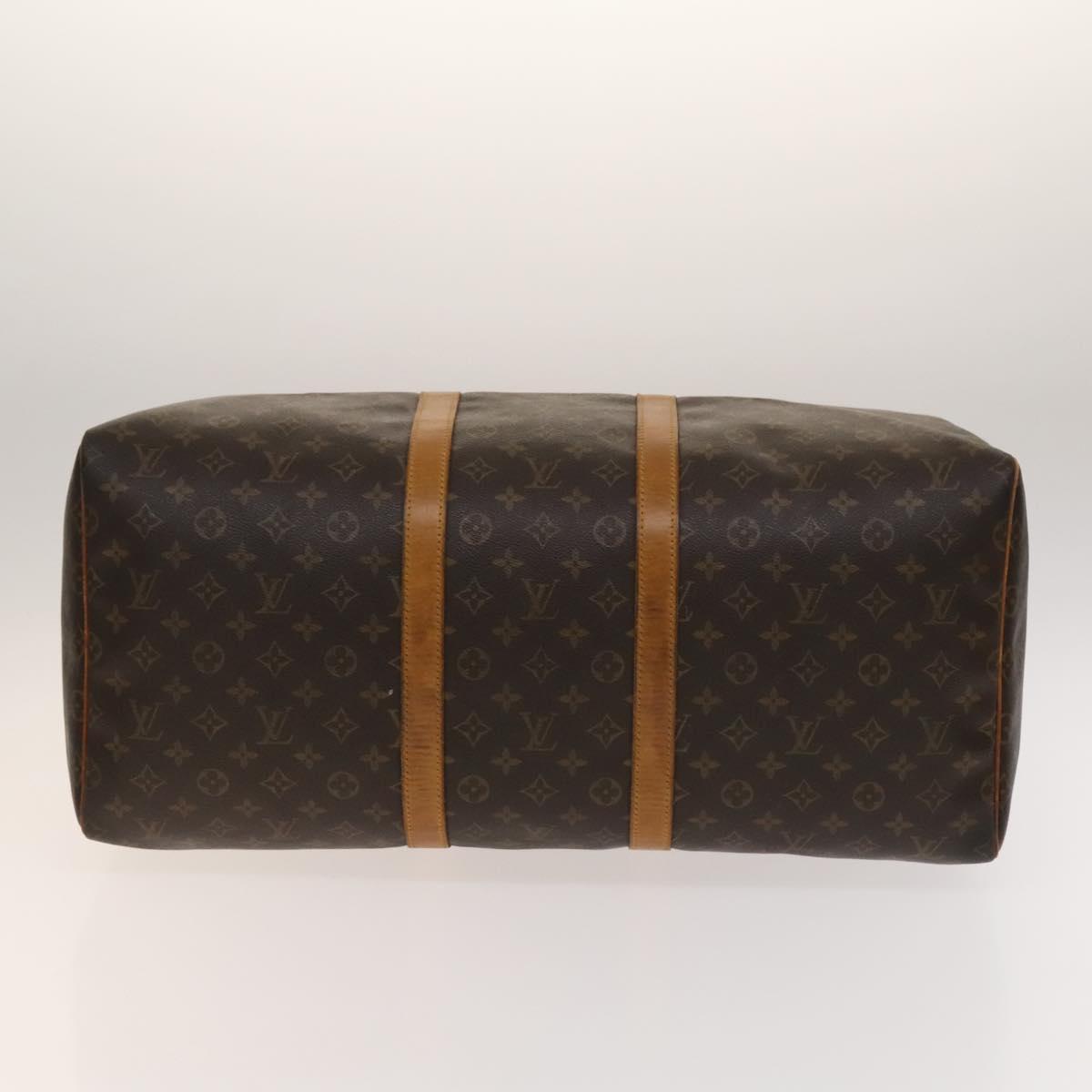 LOUIS VUITTON Monogram Keepall 55 Boston Bag M41424 LV Auth 135146