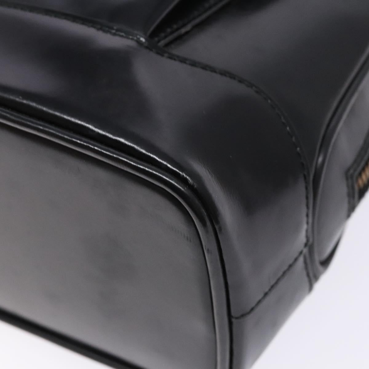 GUCCI Shoulder Bag Leather Black Gold 001 3444 1650 Auth 135195