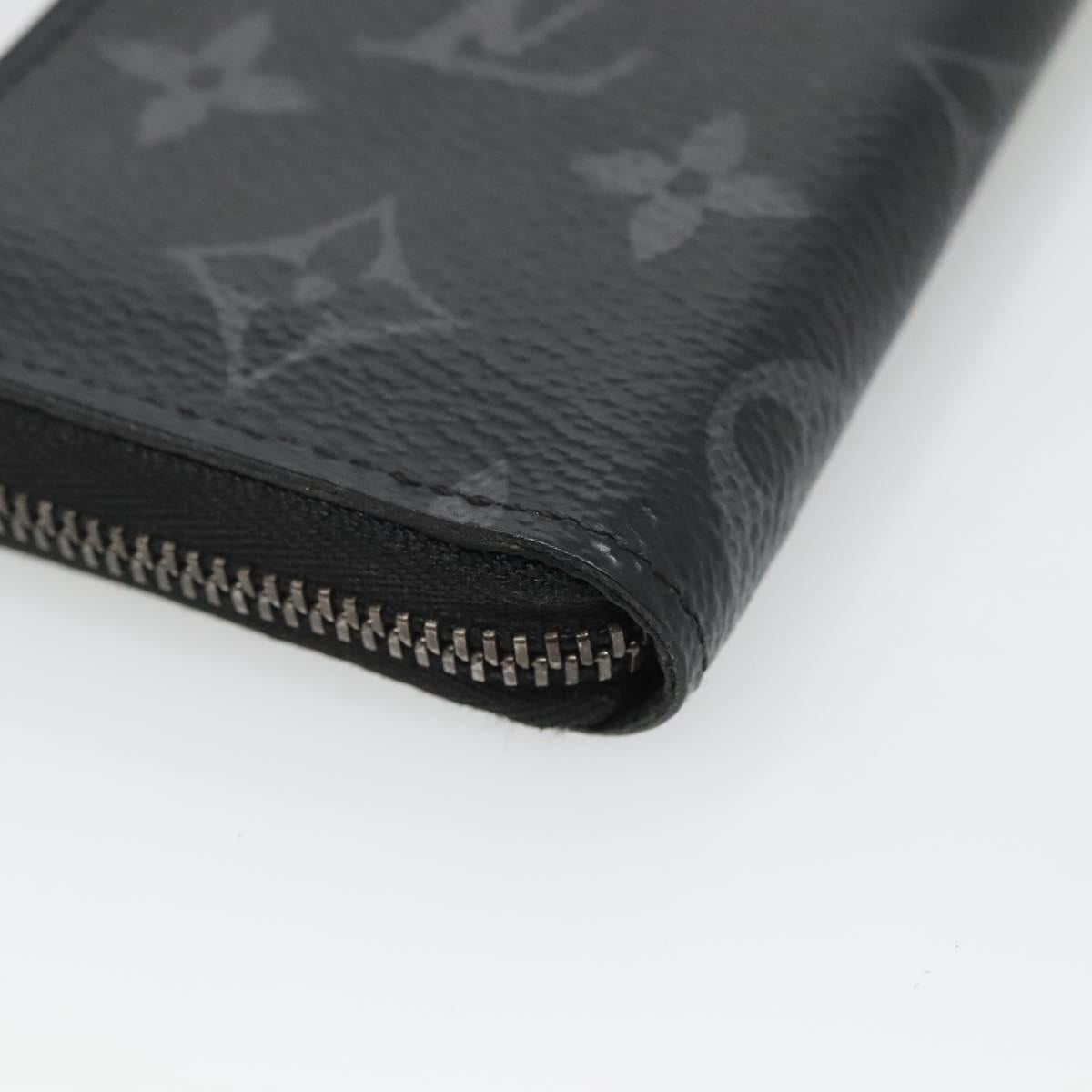 LOUIS VUITTON Eclipse Zippy Coin Purse Vertical Coin Purse M81662 LV Auth 135227