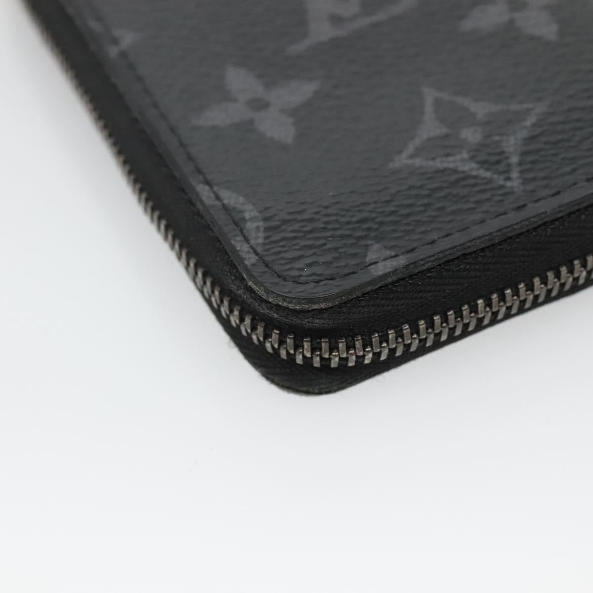 LOUIS VUITTON Eclipse Zippy Coin Purse Vertical Coin Purse M81662 LV Auth 135227