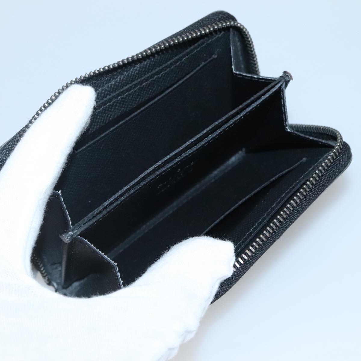 LOUIS VUITTON Eclipse Zippy Coin Purse Vertical Coin Purse M81662 LV Auth 135227
