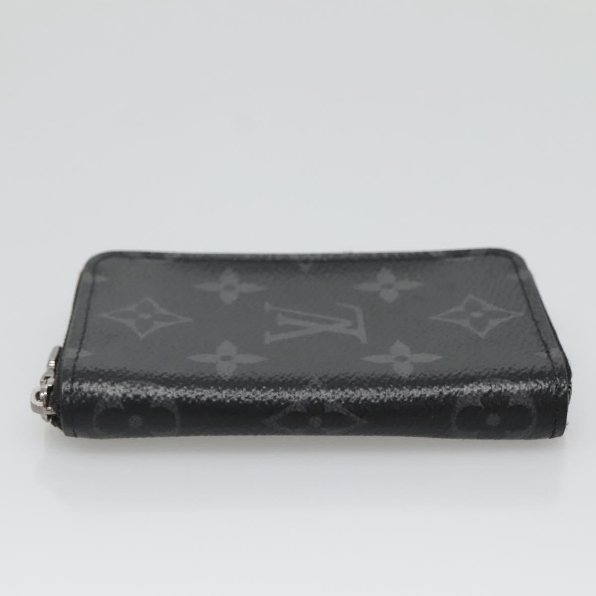 LOUIS VUITTON Eclipse Zippy Coin Purse Vertical Coin Purse M81662 LV Auth 135227