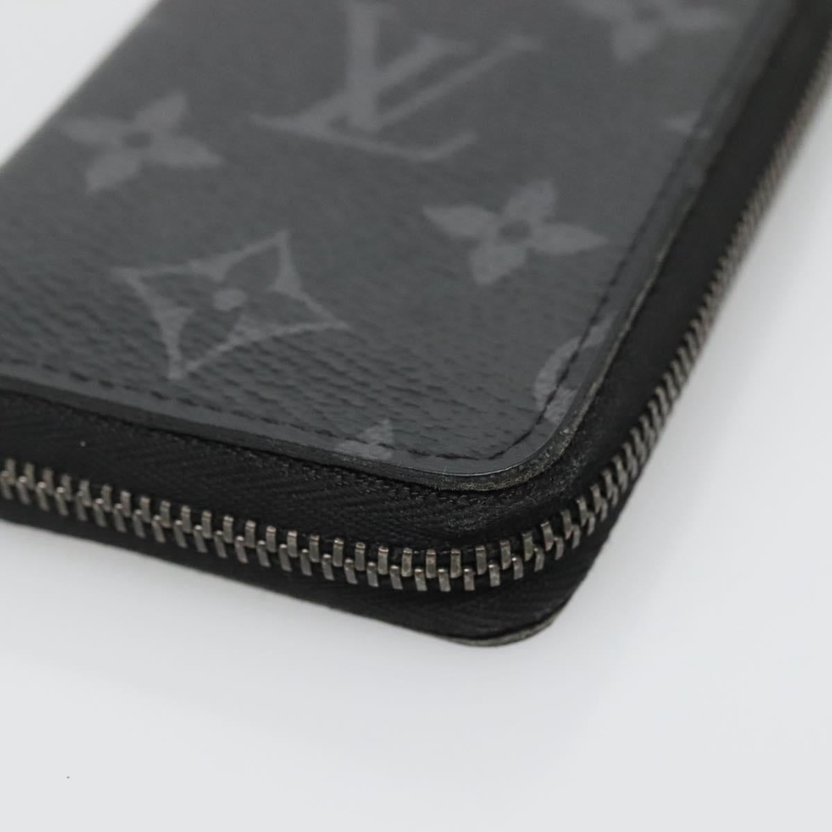 LOUIS VUITTON Eclipse Zippy Coin Purse Vertical Coin Purse M81662 LV Auth 135227