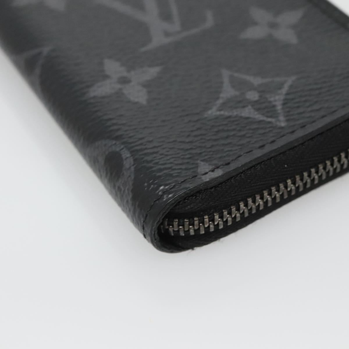 LOUIS VUITTON Eclipse Zippy Coin Purse Vertical Coin Purse M81662 LV Auth 135227