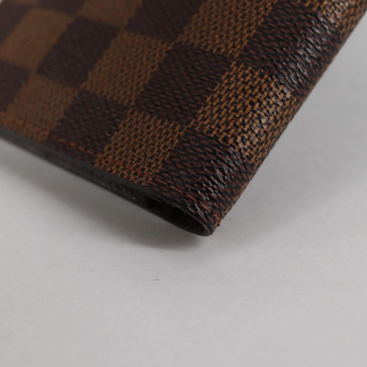 LOUIS VUITTON Damier Ebene Porte Valeurs Cartes Credit N61823 LV Auth 135229V