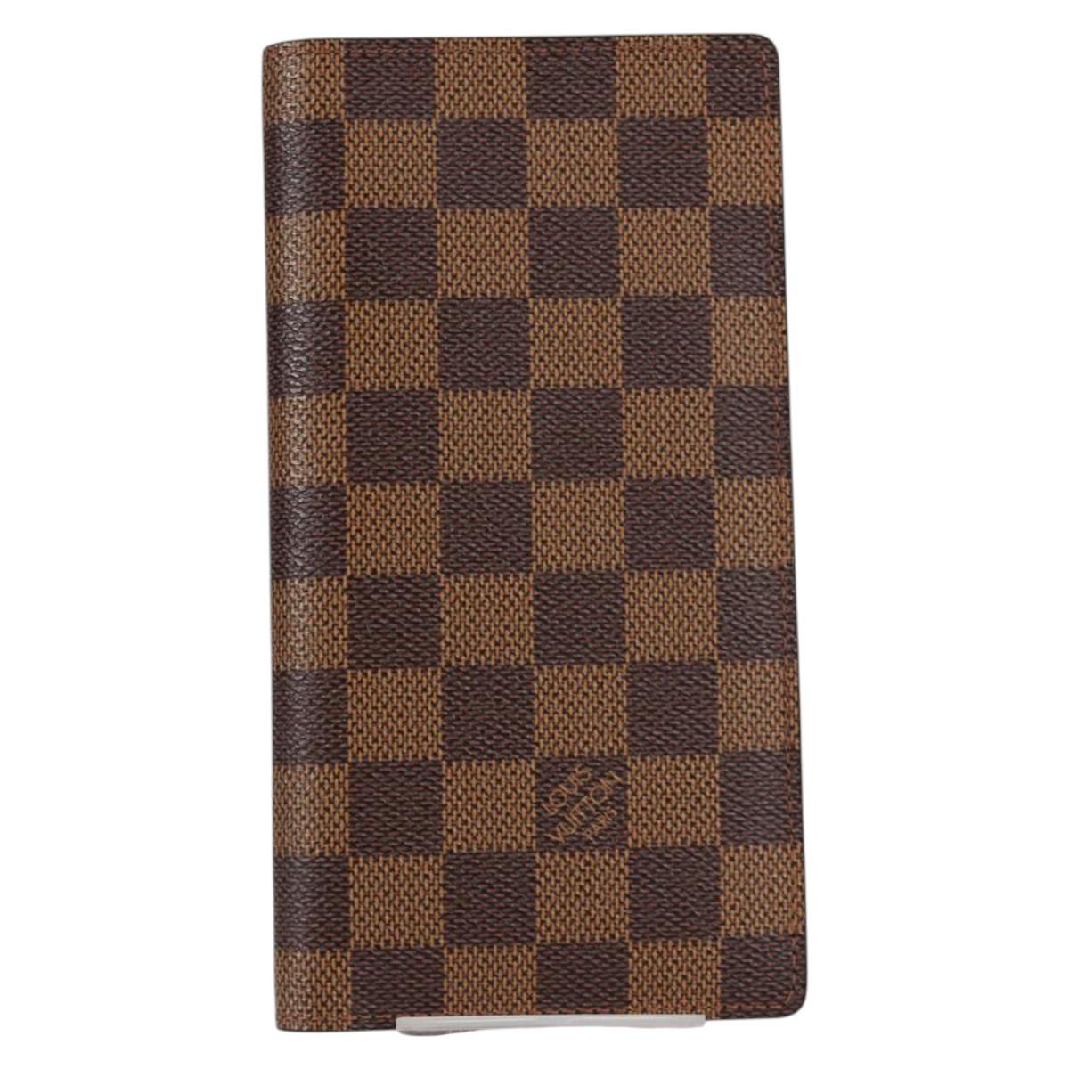 LOUIS VUITTON Damier Ebene Porte Valeurs Cartes Credit N61823 LV Auth 135229V