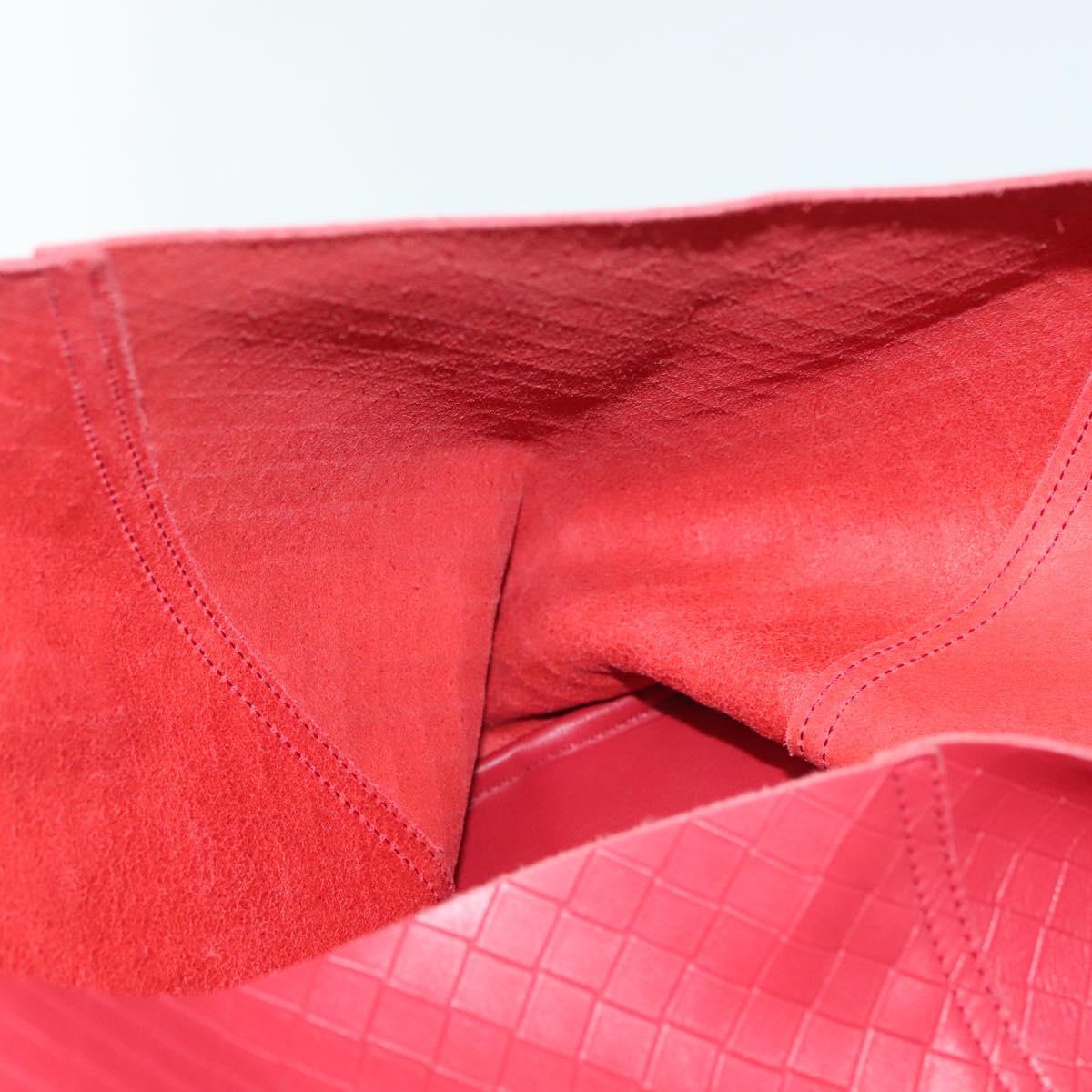 BOTTEGA VENETA INTRECCIATO Tote Bag Leather Red Auth 135234