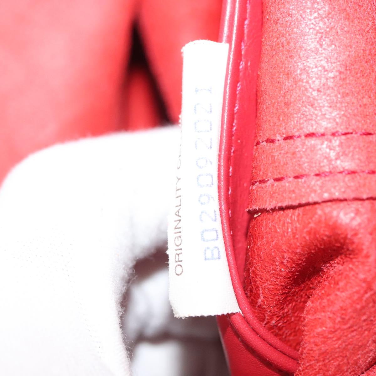 BOTTEGA VENETA INTRECCIATO Tote Bag Leather Red Auth 135234