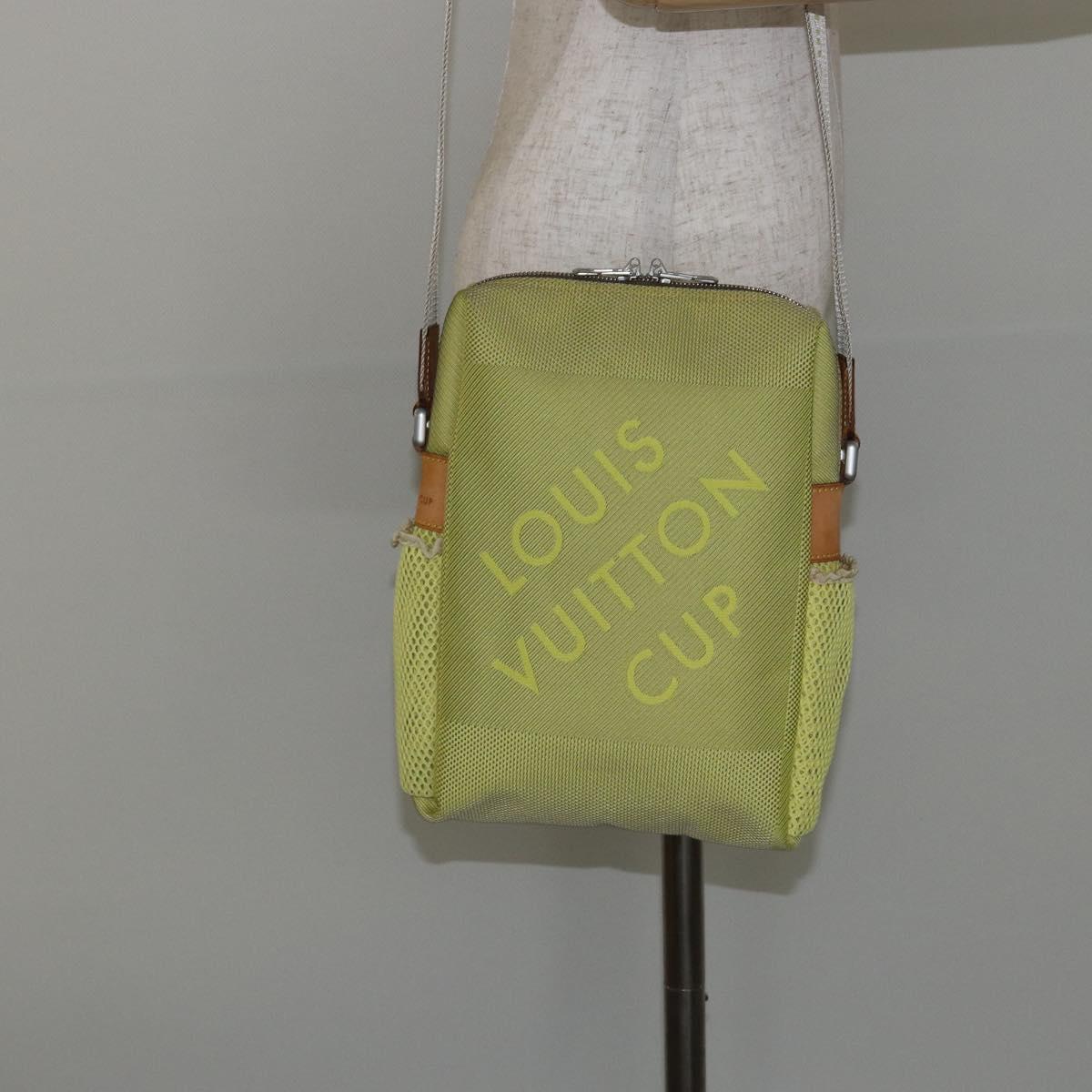 LOUIS VUITTON Damier Geant LV Cup Weatherly Bag Yellow M80636 LV Auth 135237