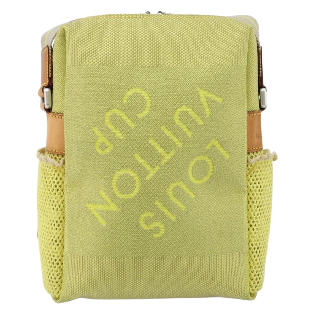 LOUIS VUITTON Damier Geant LV Cup Weatherly Bag Yellow M80636 LV Auth 135237