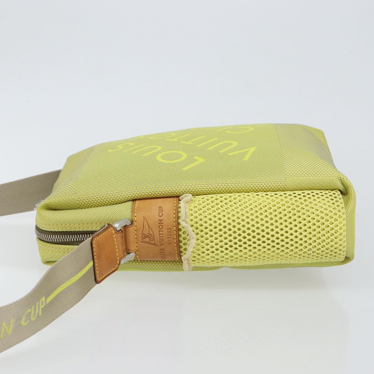 LOUIS VUITTON Damier Geant LV Cup Weatherly Bag Yellow M80636 LV Auth 135237
