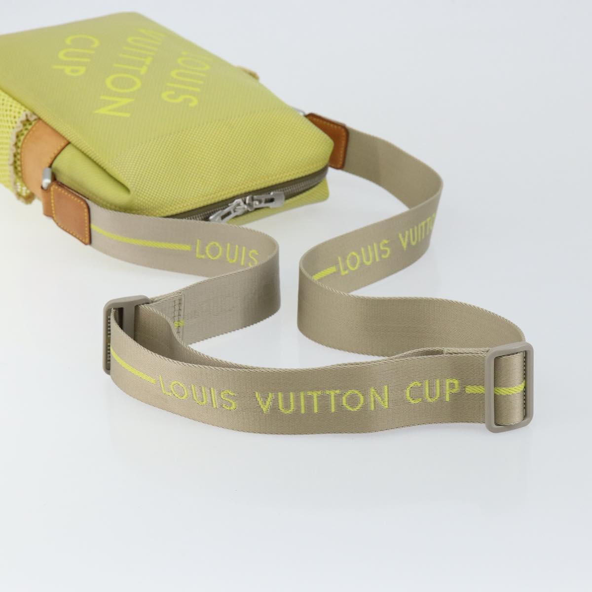 LOUIS VUITTON Damier Geant LV Cup Weatherly Bag Yellow M80636 LV Auth 135237