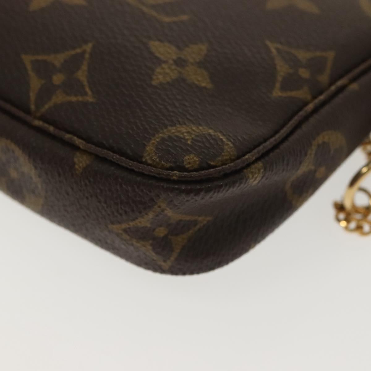 LOUIS VUITTON Monogram Mini Pochette Accessoires Pouch M58009 LV Auth 135251