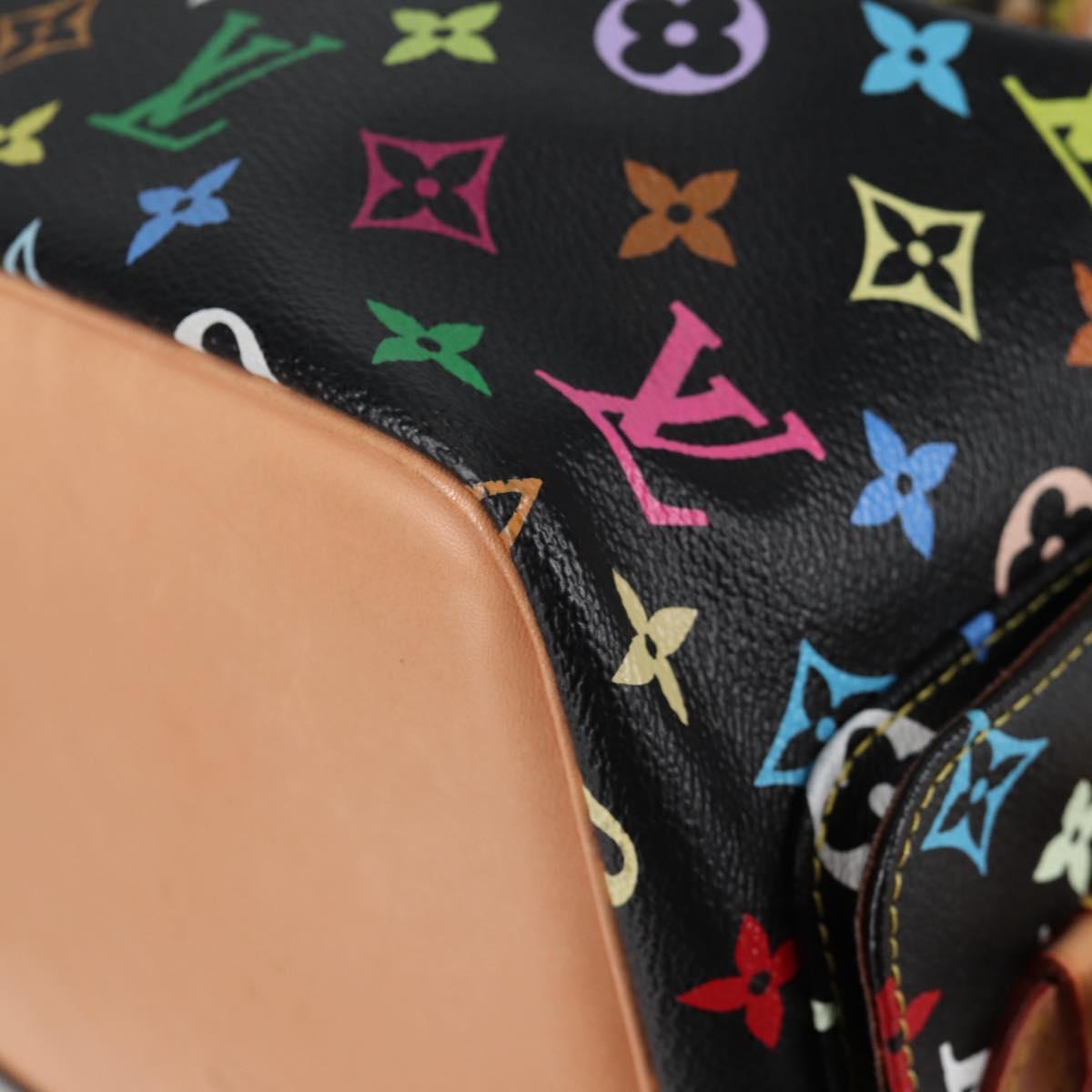 LOUIS VUITTON Monogram Multicolor Petit Noe Bag Black M42230 Auth 135262V