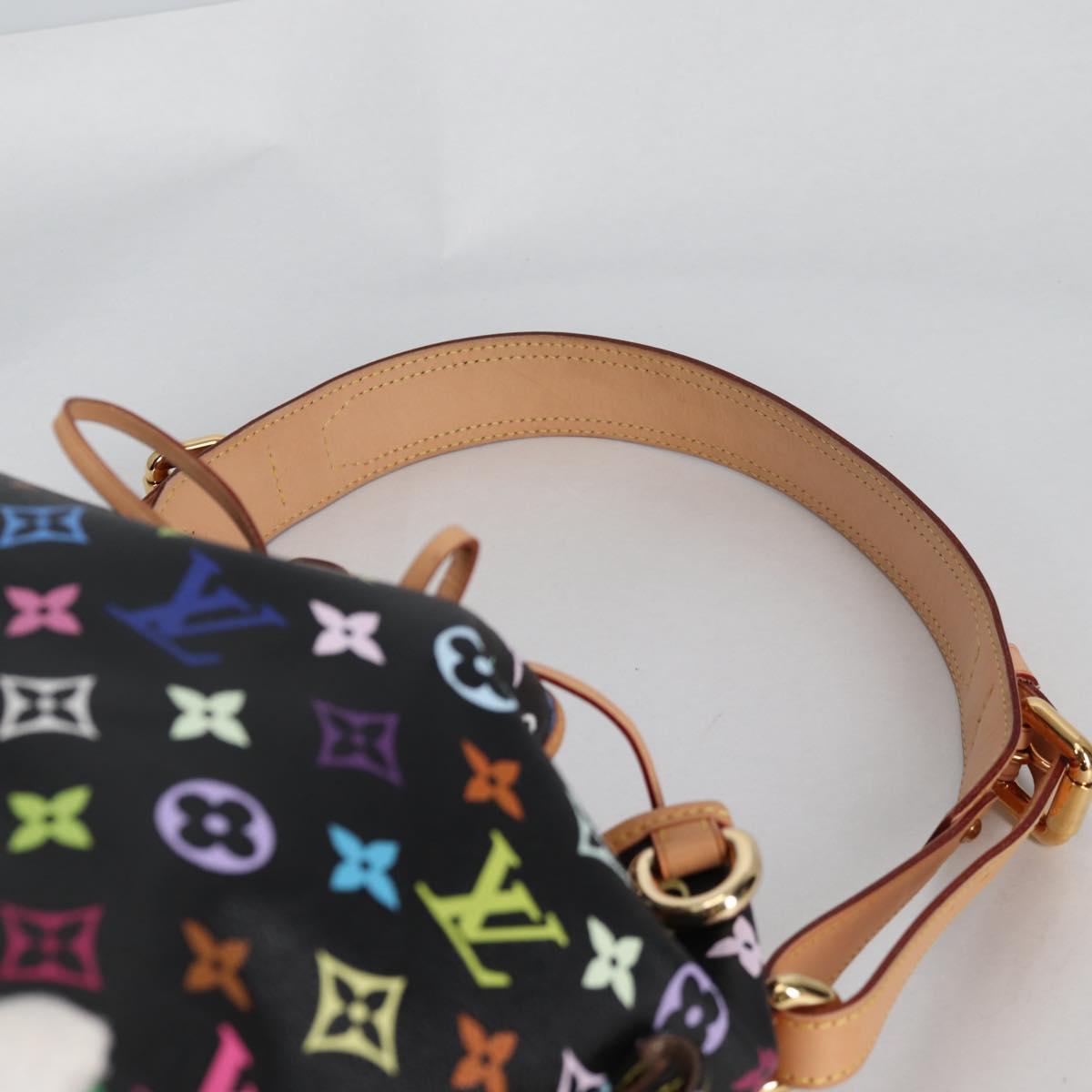 LOUIS VUITTON Monogram Multicolor Petit Noe Bag Black M42230 Auth 135262V