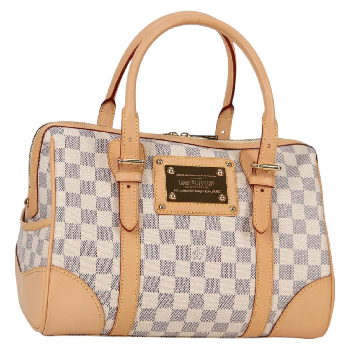 LOUIS VUITTON Damier Azur Berkeley Hand Bag N52001 LV Auth 135278M