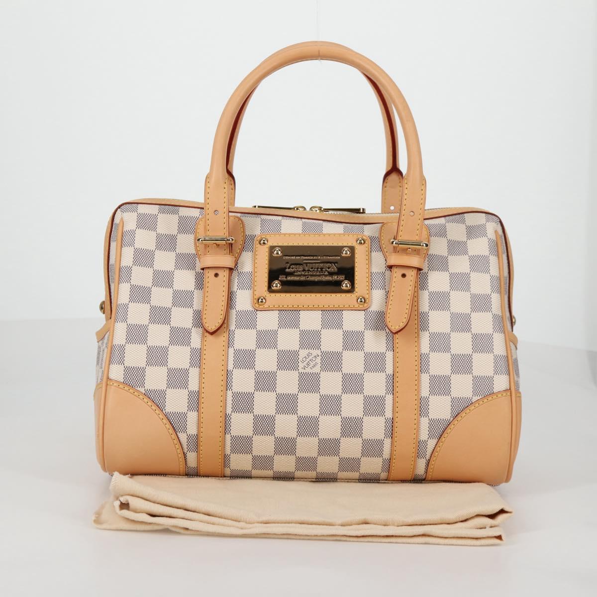 LOUIS VUITTON Damier Azur Berkeley Hand Bag N52001 LV Auth 135278M