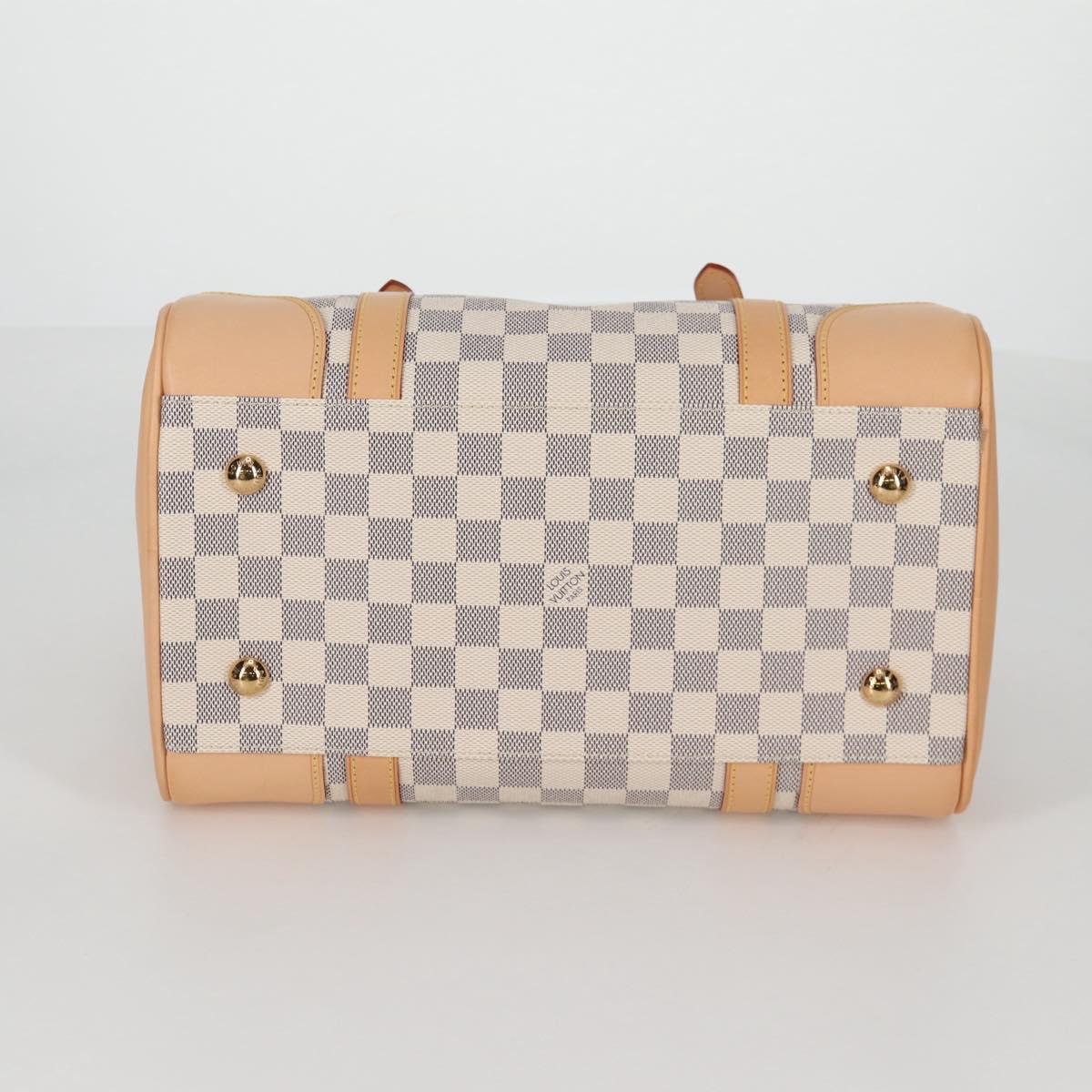 LOUIS VUITTON Damier Azur Berkeley Hand Bag N52001 LV Auth 135278M