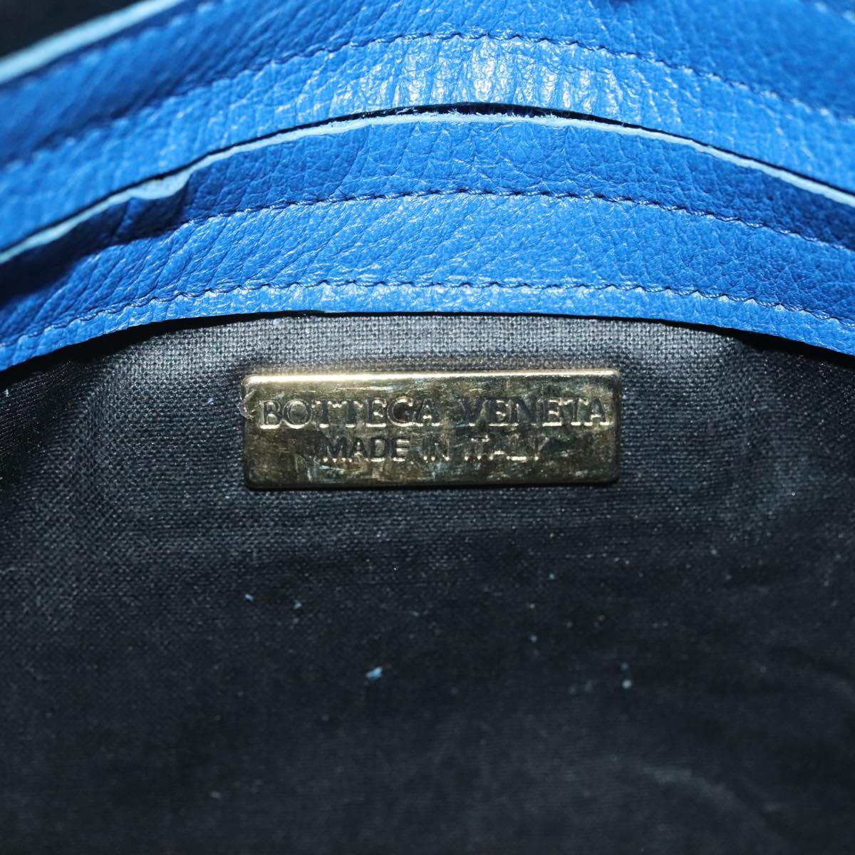 BOTTEGA VENETA Shoulder Bag Enamel Blue Auth 135284