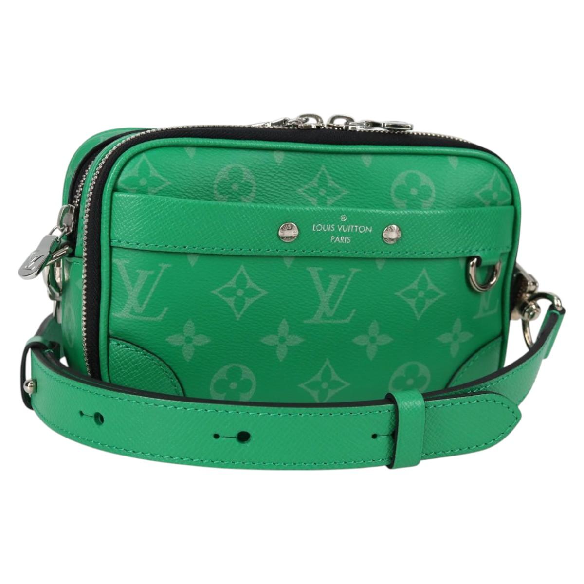 LOUIS VUITTON Taiga Lama Alpha Wearable Wallet NV Bag M30997 LV Auth 135292SAM