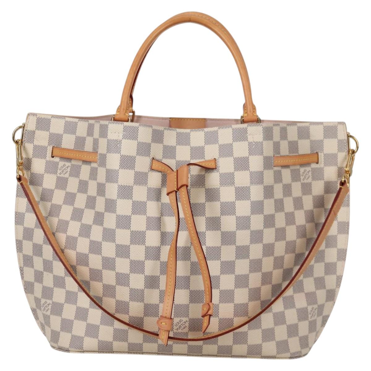LOUIS VUITTON Damier Azur Giroratta Hand Bag N41579 LV Auth 135293M