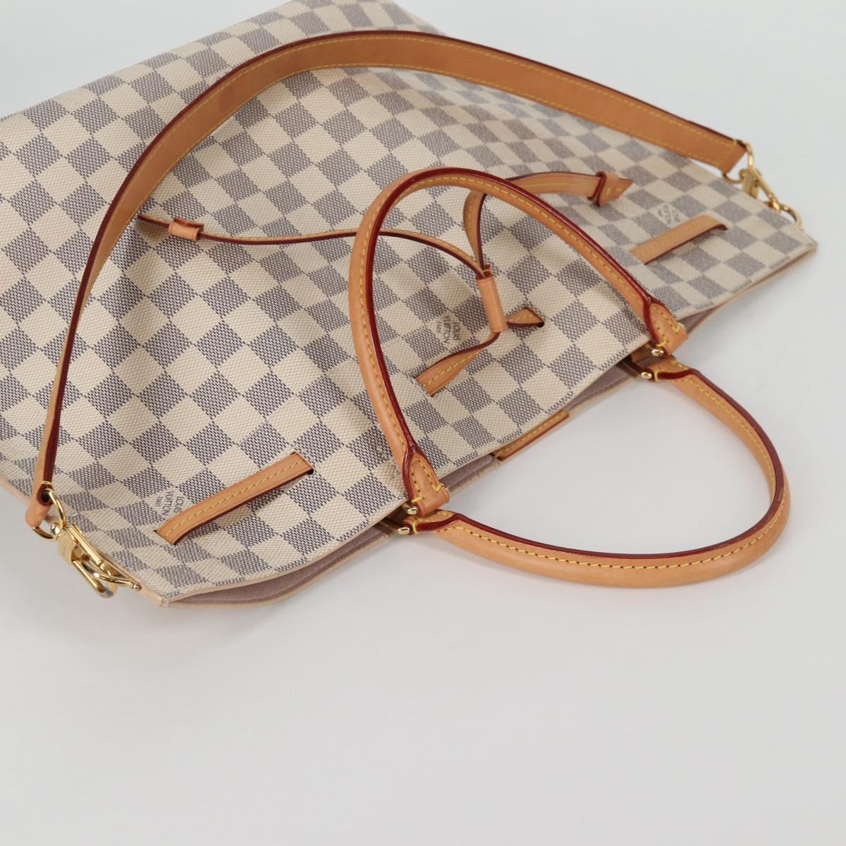 LOUIS VUITTON Damier Azur Giroratta Hand Bag N41579 LV Auth 135293M
