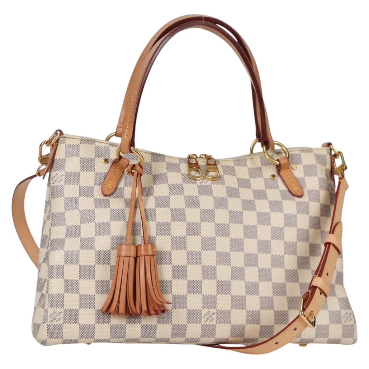LOUIS VUITTON Damier Azur Lymington Tote Bag 2way N40022 LV Auth 135294M
