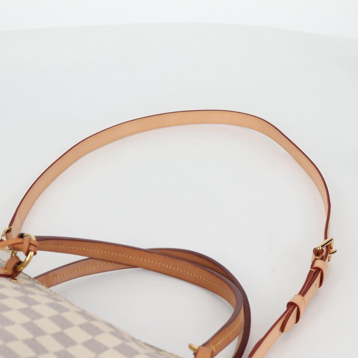 LOUIS VUITTON Damier Azur Lymington Tote Bag 2way N40022 LV Auth 135294M